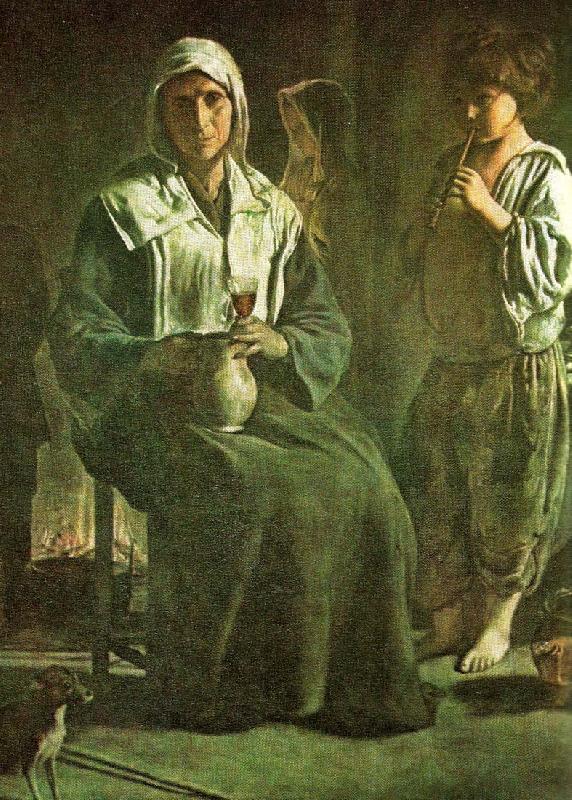 Louis Le Nain fransk bondkvinna oil painting image